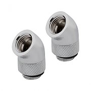 Hydro X Series 45° Rotary Adapter Twin Pack Chrom
