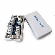 MUFA RJ-45 GEMBIRD pt. cablu FTP, Cat5e, RJ-45 (T) | RJ-45 (T) tip pass-through, ecranat, plastic cu metal, 50 buc,  LC-PTF-01/50