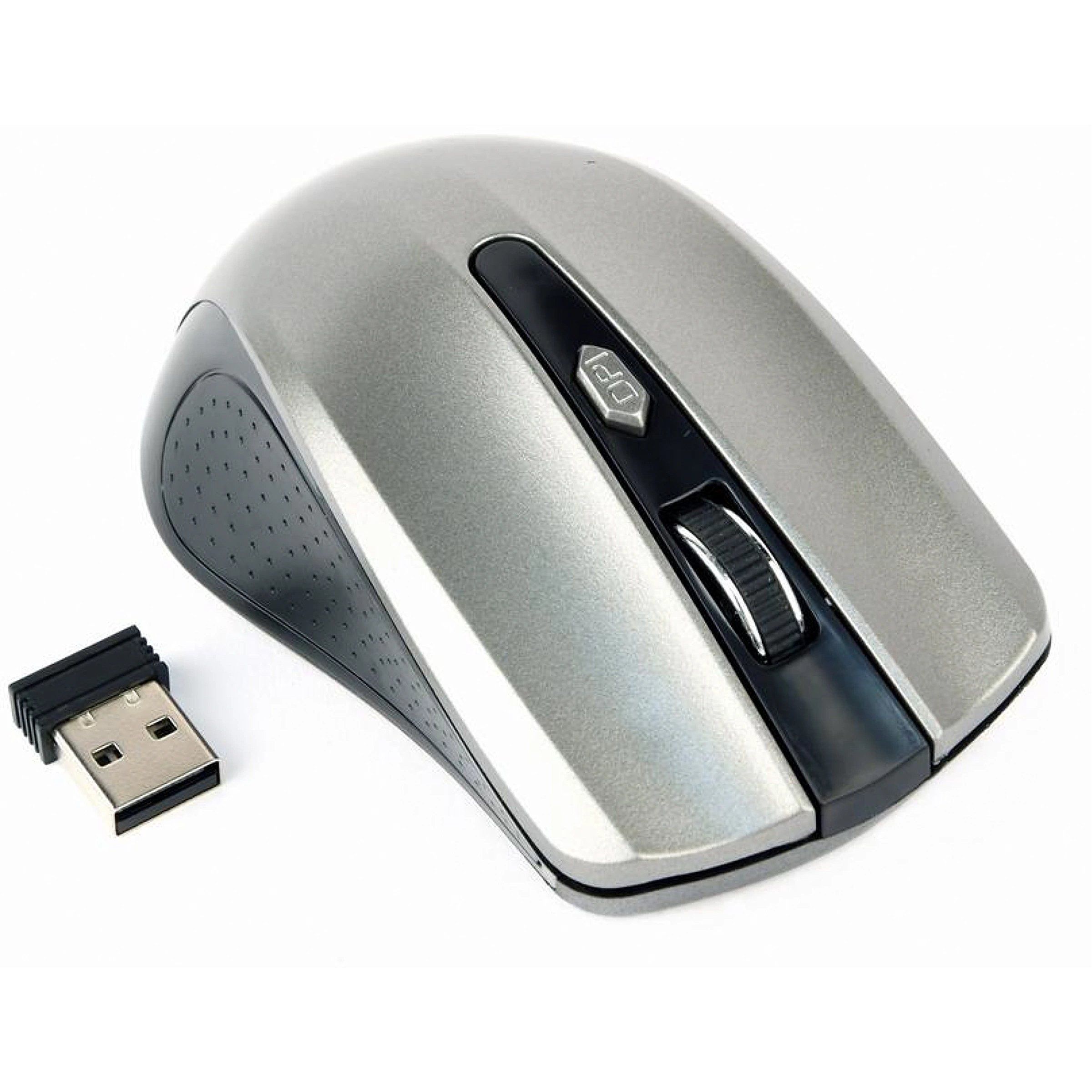 MOUSE GEMBIRD, PC sau NB, wireless, 2.4GHz, optic, 1600 dpi, butoane/scroll 4/1, , negru / gri,  MUSW-4B-04-BG  (include TV 0.15 lei)