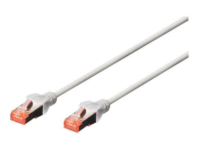 DIGITUS CAT 6 S-FTP patch cable Cu LSZH AWG 27/7 length 3 m 10 pieces color grey