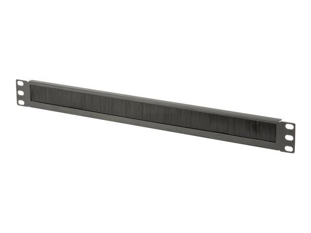 DIGITUS 1U cable brush management panel 44x483x11 mm brush size 27x423 mm color black RAL 9005