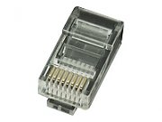 MUFA RJ-45 GEMBIRD pt. cablu UTP, Cat6, RJ-45 (T), plastic, 100 buc,  LC-8P8C-002/100