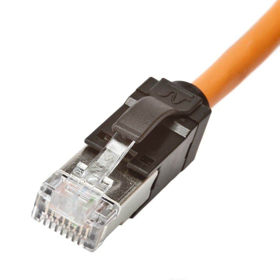 Nexans | N11A.U1F010OK | Patch cord | Cat 6a | 10G| Ecranat | 1 metru | LSZH | Portocaliu | LANmark | Ultimate