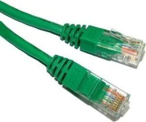 Patch cord Spacer  RJ45, 25 cm, verde