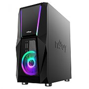 Carcasa nJoy CSMD-E000UFO-BL01B, Middle Tower, ATX, sursa Fara, Negru