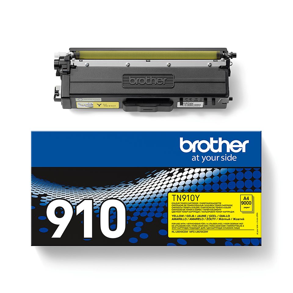 Cartus toner Brother TN910Y ,Galben ,9000 pagini ,Original (TN910Y)