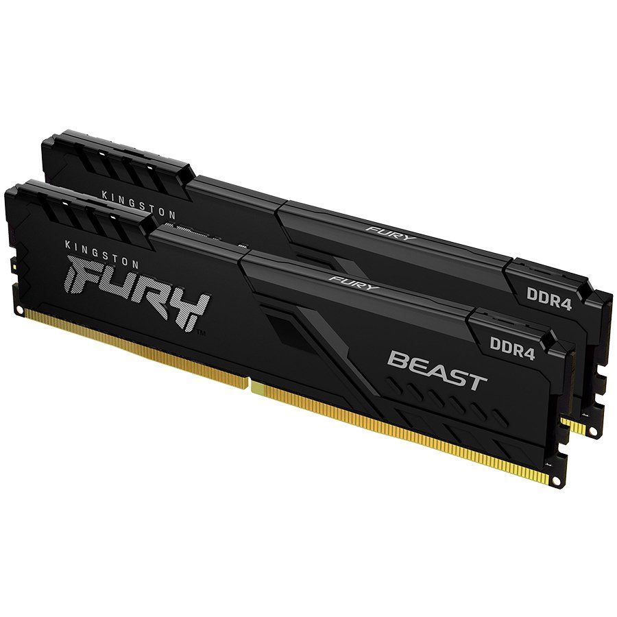 Memorie Kingston FURY Beast 32 GB DDR4 3600 MHz CL18, kit 2 x 16 GB, XMP 2.0, Negru