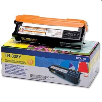 Cartus toner Brother TN328Y ,Galben ,6000 pagini ,Original (TN328Y)
