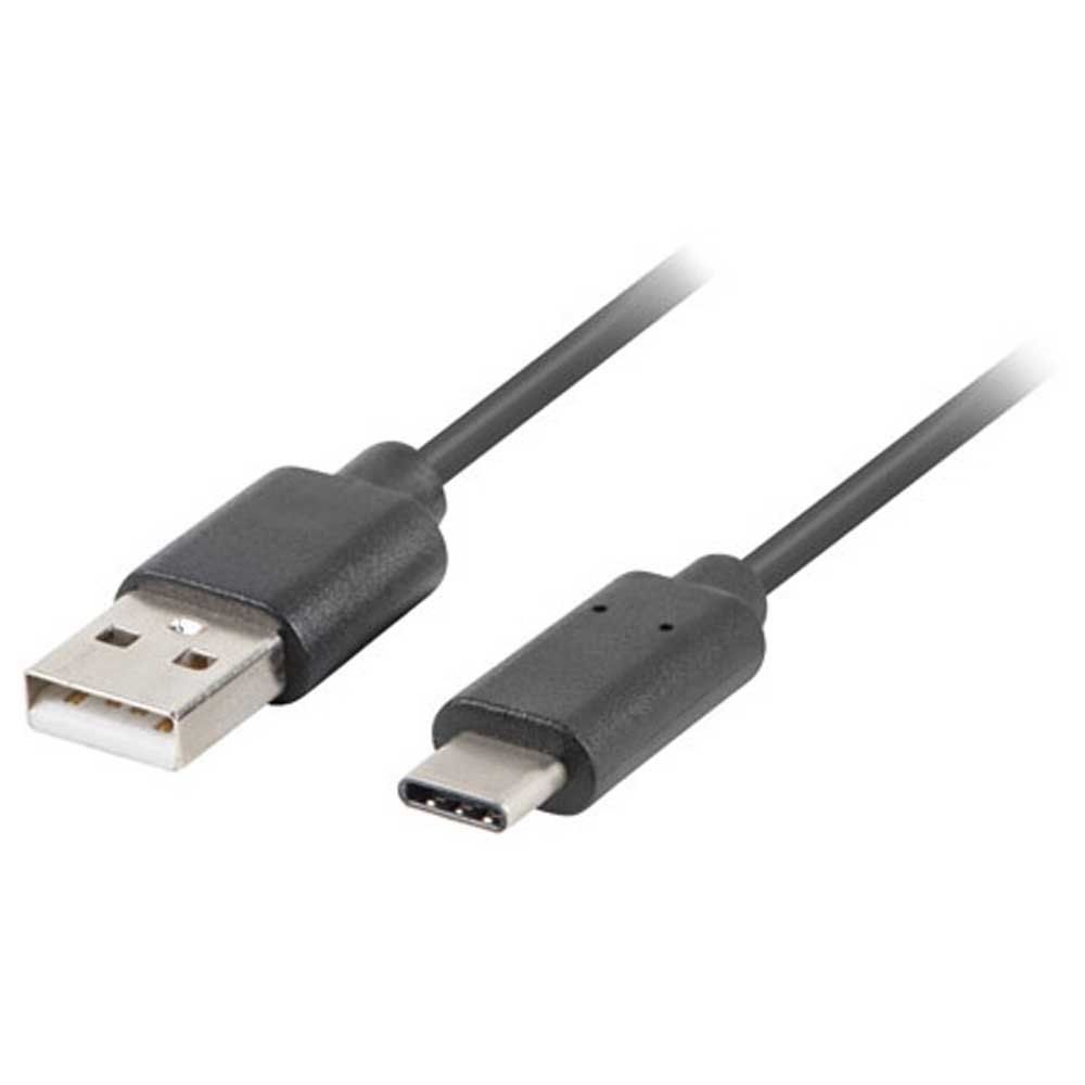 Lanberg CA-USBA-20CU-0010-BK USB cable 1m 2.0 USB A Black