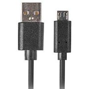 Lanberg CA-USBA-20CU-0010-BK USB cable 1m 2.0 USB A Black