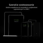 Cablu date Green Cell  USB A - USB C, 25 cm, negru
