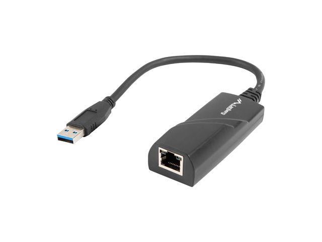 Lanberg NC-1000-01 cable gender changer USB-A RJ-45 Black