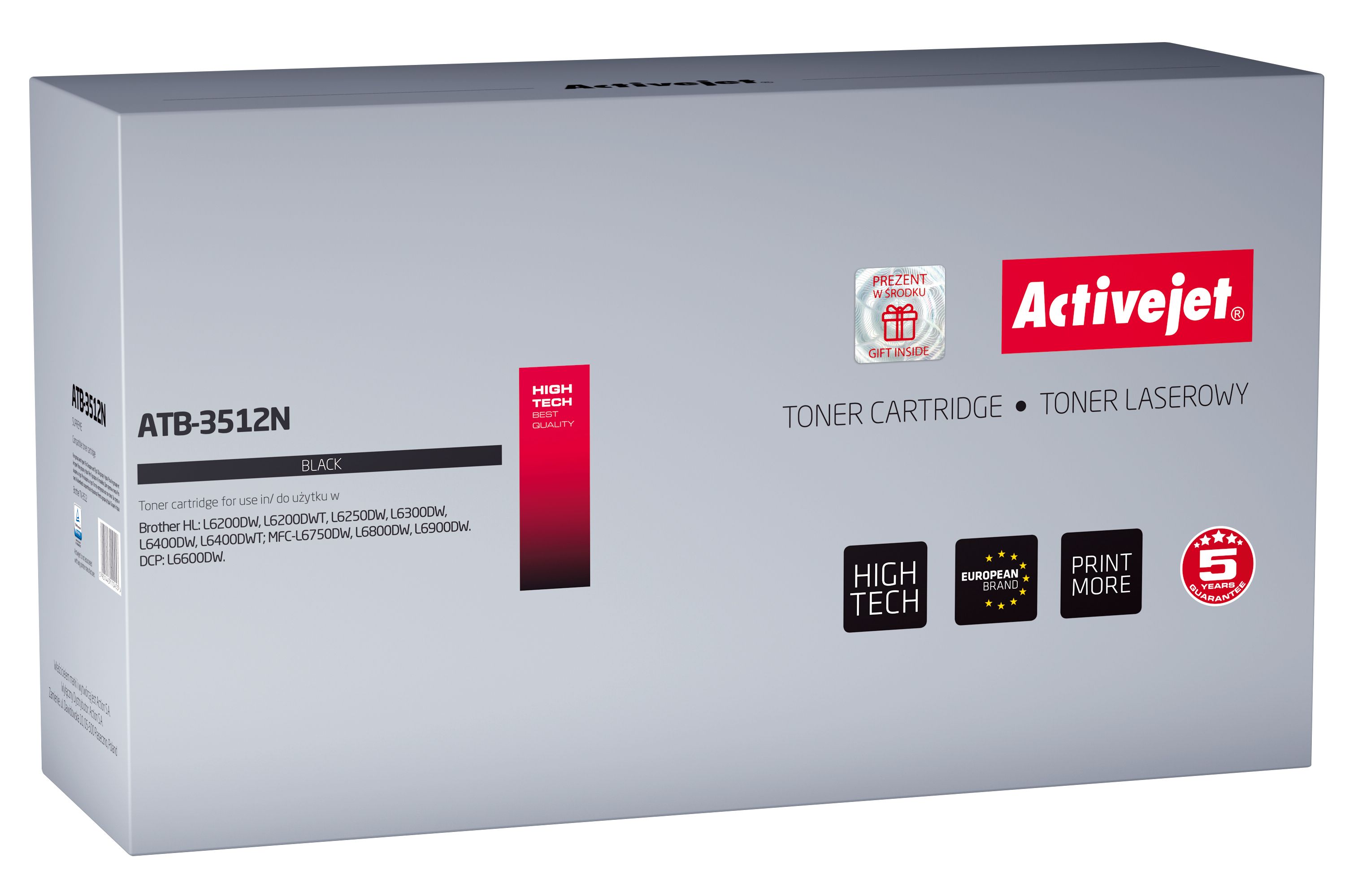 Activejet ATB-3512N toner for Brother printer Brother TN-3512 replacement Supreme 12000 pages black