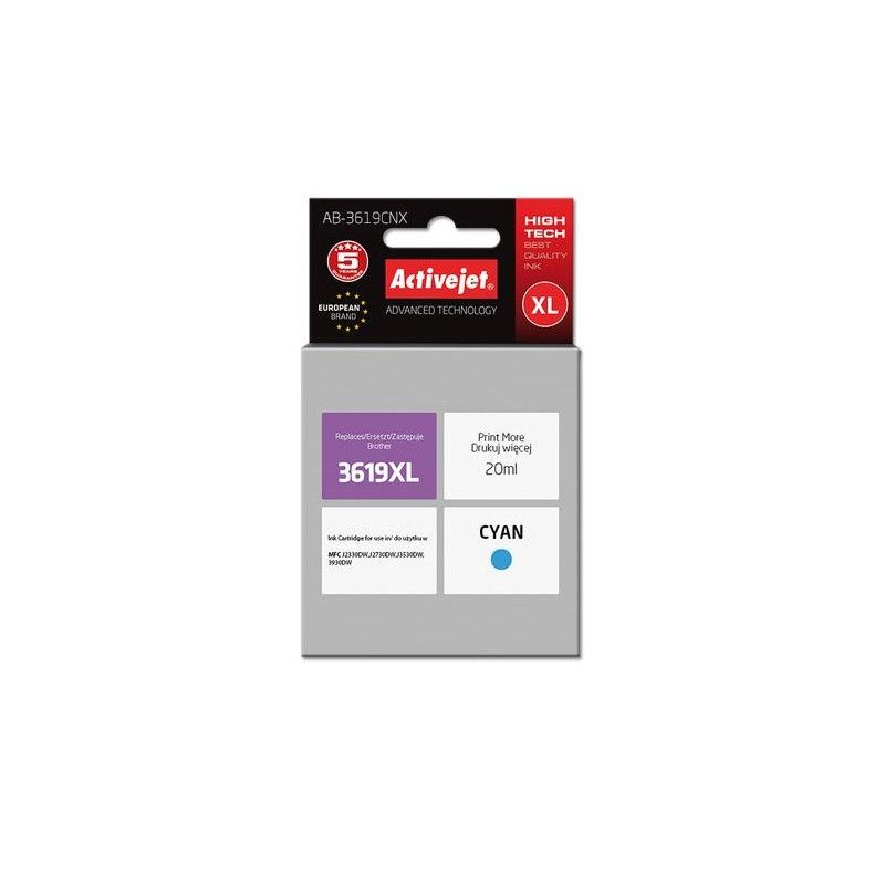 Cartus cerneala AB-3619CNX ,Albastru ,20 ml (compatibil cu Brother AB-3619CNX)