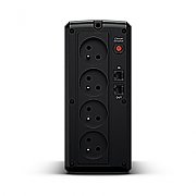 UPS Cyber Power UT1050EG-FR, 1050 VA, 630 W, cu management, line-interactive, 4x Schuko, Sealed Lead-acid, LED, Tower, Negru
