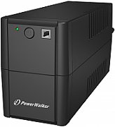 UPS PowerWalker VI 850 SH FR, 850 VA, 480 W, cu management, line-interactive, 2x Schuko, 12V/9Ah Tower, Negru