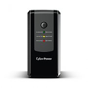 UPS Cyber Power UT650EG-FR, 650 VA, 360 W, line-interactive, 1x RJ45, Sealed Lead-acid, LED, Tower, Negru