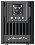 UPS PowerWalker VFI 1000 AT FR, 1000 VA, 900 W, cu management, on-line, 3x Schuko, 1x C14, 1x RJ45, 1x USB, 12.0V/9.0Ah LCD, Tower, Negru