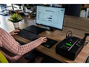 UPS Green Cell UPS06, 600 VA, 360 W, cu management, line-interactive, 6x Schuko, 12V 7Ah LCD, Brick, Negru
