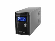 UPS Armac O/650E/LCD, 650 VA, 390 W, cu management, line-interactive, 2x Schuko, 1x RJ45, 1x USB, 12V 7Ah Lead–acid, LCD, Tower, Negru