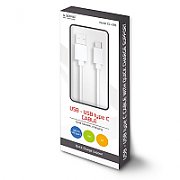 Savio USB – USB type C cable 5A, 1m CL-126 White