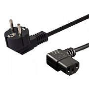 SAVIO Power cable Schuko (M) angled – IEC C13, 1.2 m CL-115