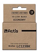 Cartus cerneala Actis KB-123BK ,Negru ,10 ml (compatibil cu Brother KB-123BK)