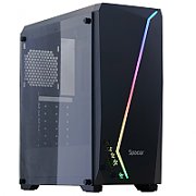 Carcasa Spacer FLASH, ATX, Negru