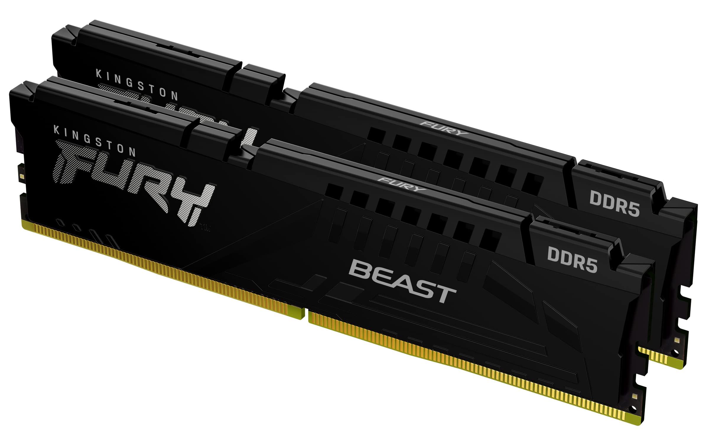 Memorie Kingston FURY Beast 32 GB DDR5 5200 MHz CL40, kit 2 x 16 GB, XMP 3.0, Negru