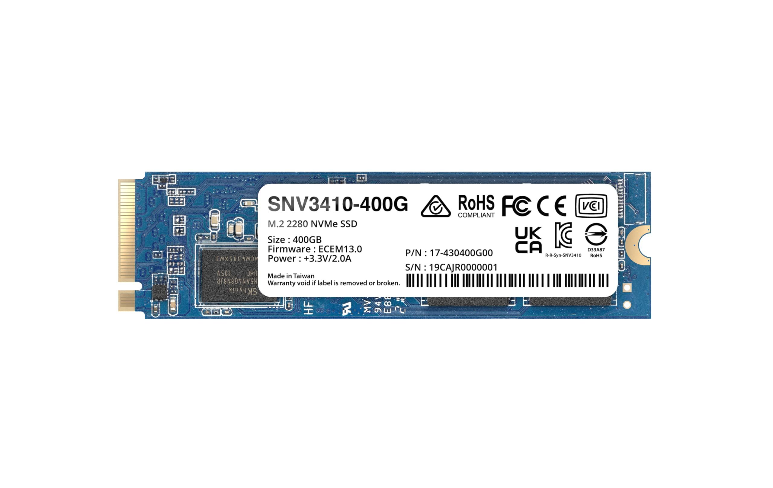 SSD NAS Synology SNV3400 400 GB M.2 2280 PCIe 3.0 x4 NVMe
