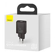 INCARCATOR retea Baseus Super Si, Quick Charge 20W, 1 x USB Type-C 5V/3A, alb  CCSUP-B02  (include TV 0.8lei)