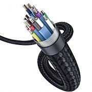 CABLU video Baseus HD Series, HDMI (T) la HDMI (T), rezolutie maxima 4K UHD (3840 x 2160) la 30 Hz, conectori auriti, 5m, negru  CAKGQ-D01  (include TV 0.8lei)