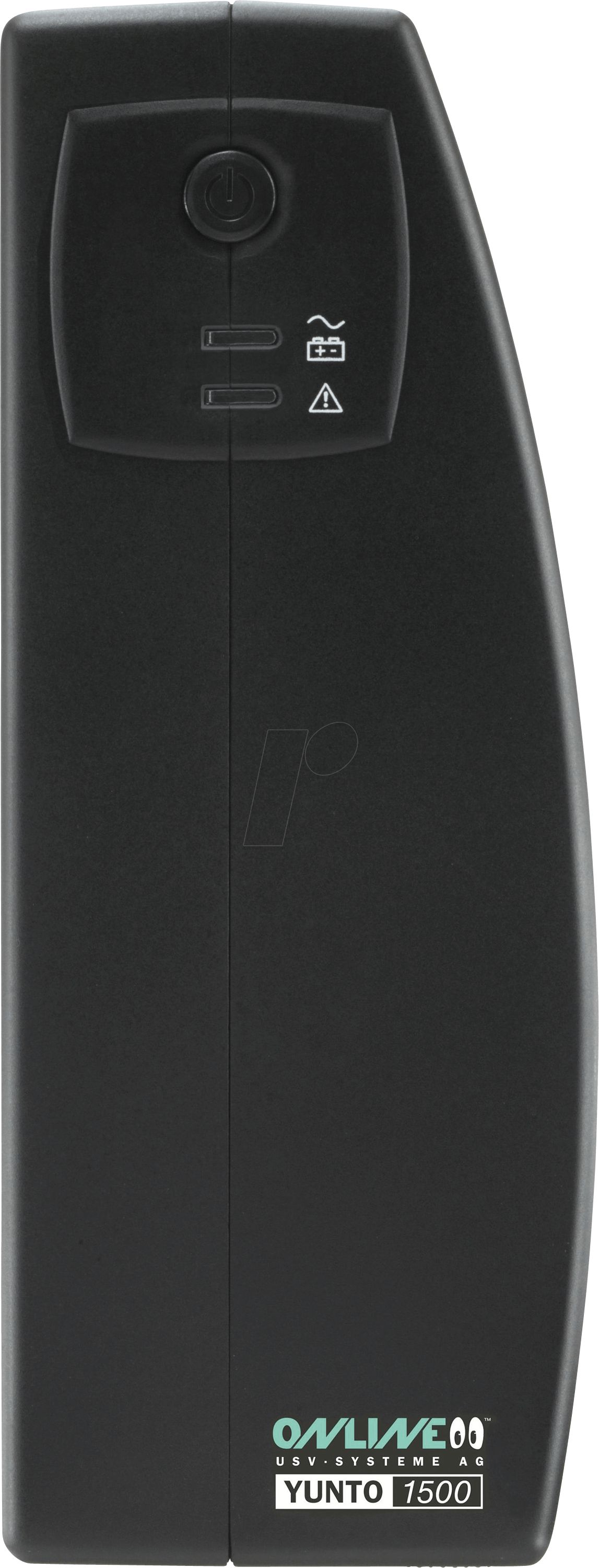 UPS Online USV Y1500, 1500 VA, 900 W, cu management, 5x C13, 1x RJ45, 1x USB, 12V 9Ah Tower, Negru