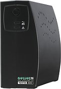 UPS Online USV YS600, 600 VA, 360 W, 2x Schuko, 1x USB, 12V 7Ah 5 minute (50% sarcina), Tower, Negru