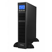 UPS nJoy UPCMCOP110HBAAZ01B, 1000 VA, 1000 W, cu management, on-line, 8x C13, 13 minute (50% sarcina), LCD, Tower/Rack 2U, Negru