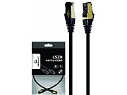 GEMBIRD PP8-LSZHCU-BK-15M S/FTP Cat. 8 LSZH patch cord black 15m