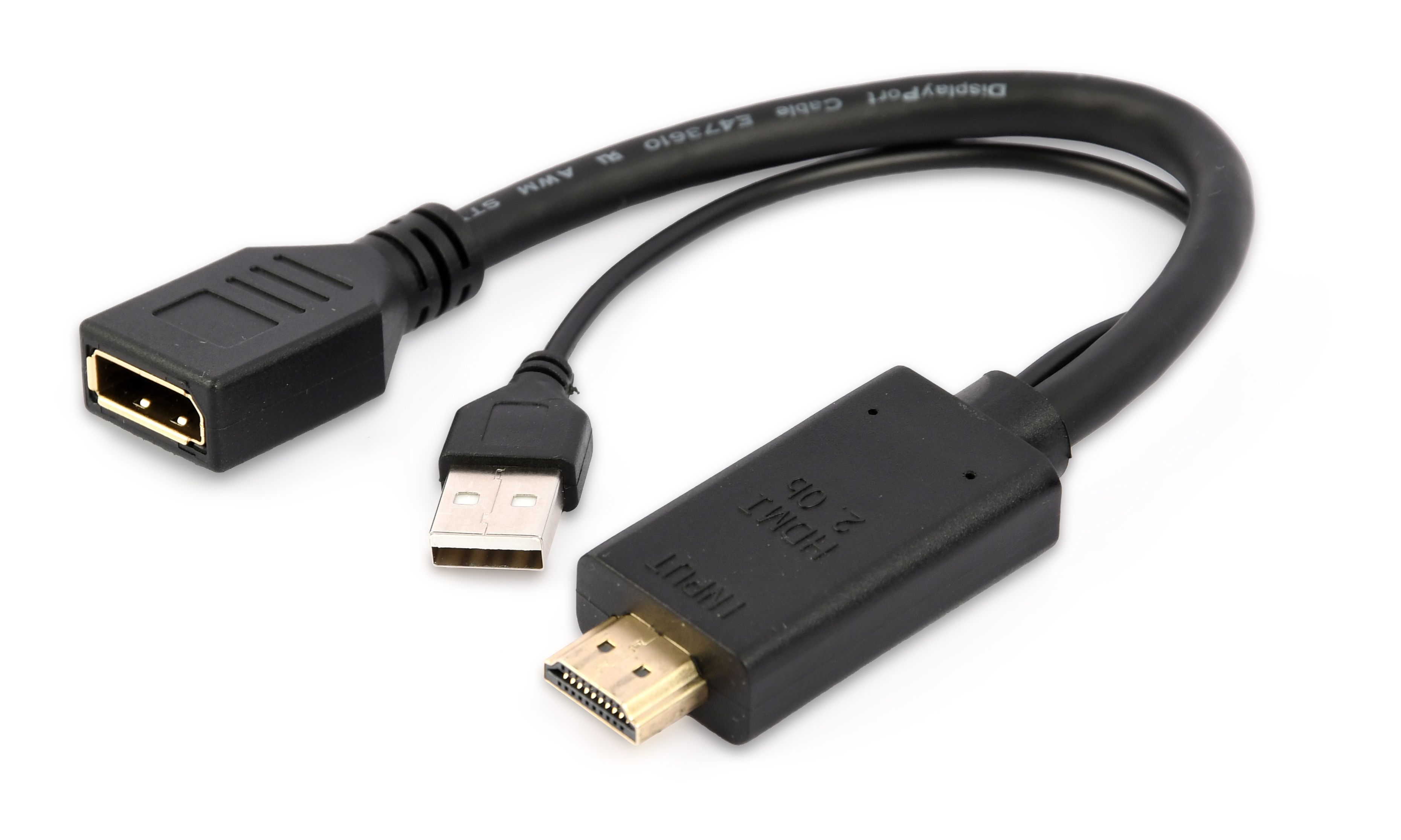 GEMBIRD A-HDMIM-DPF-01 Active 4K HDMI to DisplayPort adapter black