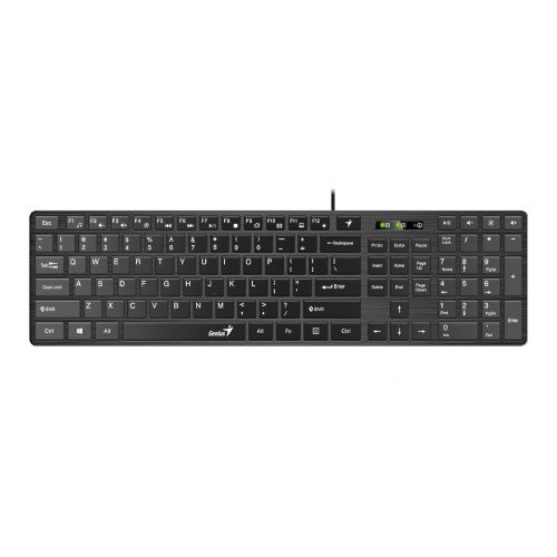 Tastatura Genius SlimStar 126, cu fir, neagra