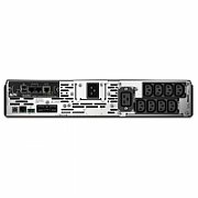 UPS APC SMX3000RMHV2UNC, 3000 VA, 2700 W, cu management, on-line, 8x C13, 1x C19, 2x USB, Baterie cu plăci de plumb şi acid, LCD, Rack 2U, Negru