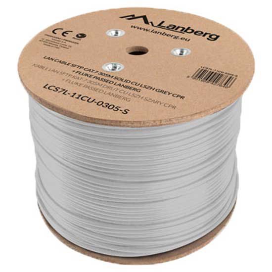 LANBERG CABLE UTP CAT.6 305M WIRE CU GRAY