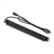 Qoltec 53998 Power strip for RACK 19  | 1U | 10A | PDU | 8xIEC C13 | 2m