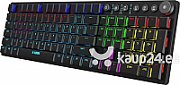 iBox Aurora K-3 keyboard USB QWERTY Silver