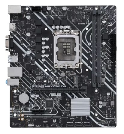 Placa de baza ASUS PRIME H610M-K D4, socket 1700, 2x DDR4 UDIMM, 4x SATA, 1x NVMe, 10x USB-A, mATX
