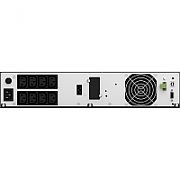 UPS nJoy UPCMCOP910HASCG01B, 1000 VA, 900 W, cu management, on-line, 8x C13, 10 minute (50% sarcina), LCD, Rack 2U, Negru