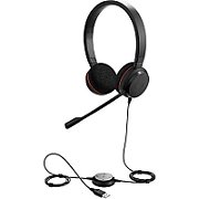 JABRA EVOLVE 40 MS Stereo USB Headband Noise cancelling USB connector with mute-button and volume control on the cord