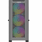 Carcasa Aqirys Aquilla Midi Tower Black  TECHNICAL DATA Case type: Midi Tower Materials: Tempered Glass with hinge(left side panel), 0.9 mm SPCC steel, ABS, Metal mesh M/B support: Mini-ITX, Micro-ATX, ATX, E-ATX PSU support: ATX, 175 mm maximum length (bottom installation) VGA support: 395 mm