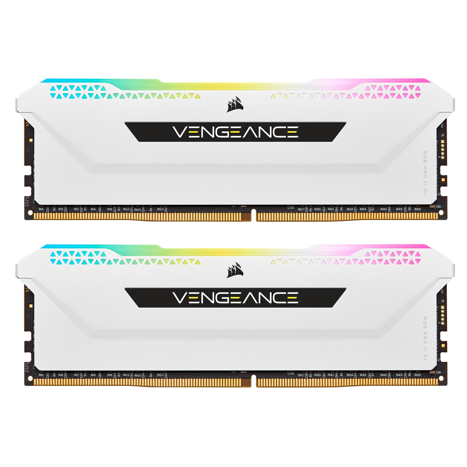 Memorie Corsair Vengeance PRO SL 16 GB DDR4 3200 MHz CL16, kit 2 x 8 GB, XMP 2.0, Alb, RGB