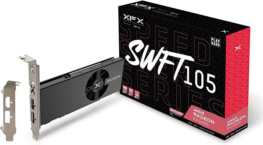 Placa video XFX Radeon RX 6400 SPEEDSTER SWFT105 4 GB GDDR6 64 bit