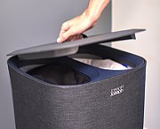 Joseph Joseph 50002 laundry basket 60 L Rectangular Cotton, Polyester Black
