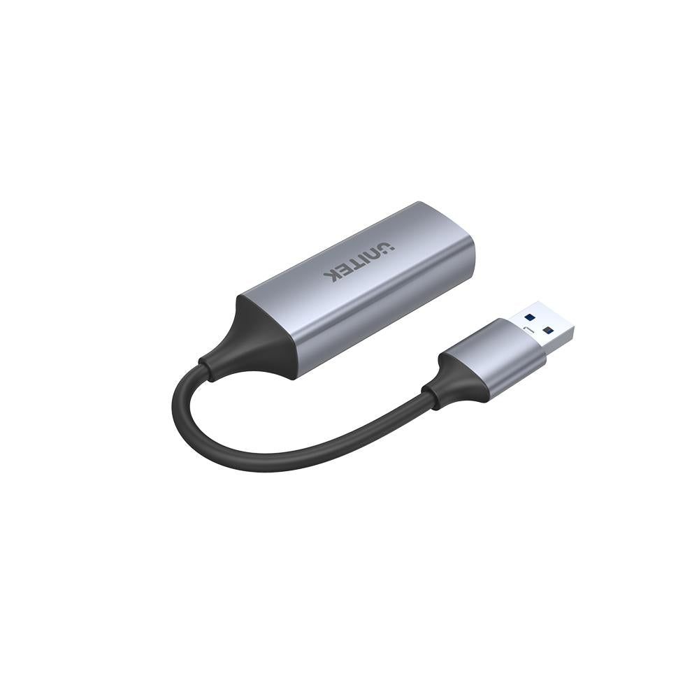 UNITEK U1309A cable gender changer USB A RJ45 Grey